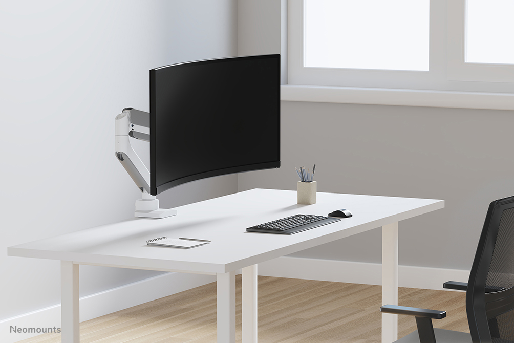 Neomounts DS70PLUS-450WH1 Brazo de monitor 17-49" - resorte de gas - Topfix - Tope-a-180°